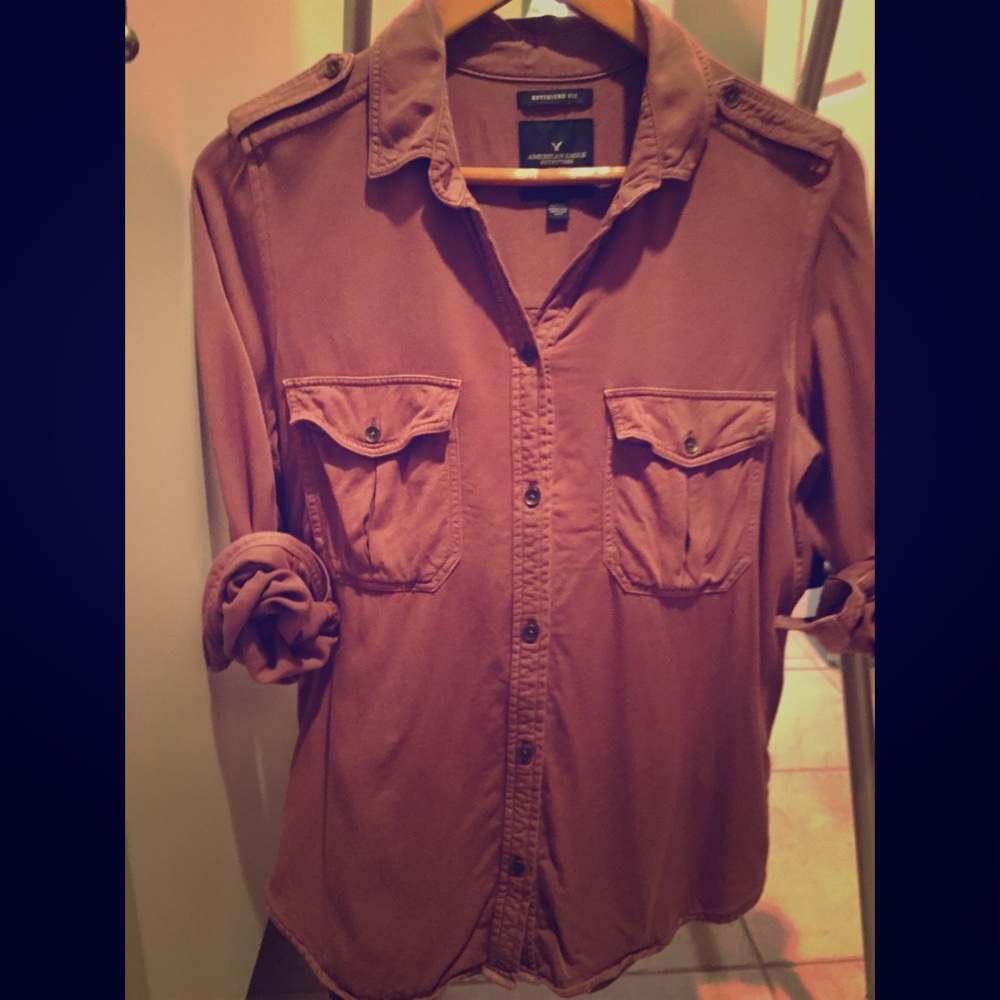 BUNDLED AE Military Button Down Shirt